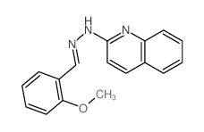 N-[(2-methoxyphenyl)methylideneamino]quinolin-2-amine Structure