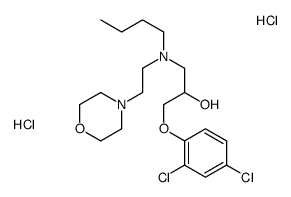 1-[butyl(2-morpholin-4-ylethyl)amino]-3-(2,4-dichlorophenoxy)propan-2-ol,dihydrochloride结构式
