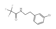 N-(3-溴苯乙基)-2,2,2-三氟乙酰胺结构式