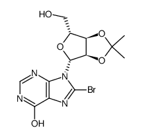 8-BROMO-2',3'-O-(1-METHYLETHYLIDENE)-INOSINE结构式