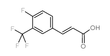 4-fluoro-3-(trifluoromethyl)cinnamic acid structure