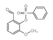 Benzaldehyde,3-methoxy-2-[(phenylsulfonyl)oxy]-结构式