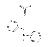 N-benzyl-N,N-dimethylanilinium nitrate Structure
