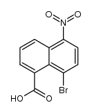 8-bromo-5-nitro-naphthalene-1-carboxylic acid Structure