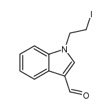3-formyl-1-(2-iodoethyl)indole Structure
