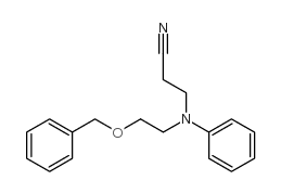 N-氰乙基-N-苯甲酰氧乙基苯胺结构式