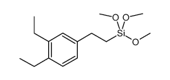 m,p-ethylphenethyltrimethoxysilane Structure