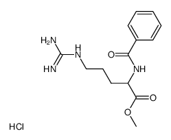 N-BENZOYL-L-ARGININE METHYL ESTER HYDROCHLORIDE结构式