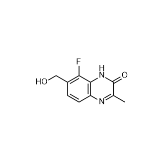 8-氟-7-(羟甲基)-3-甲基喹喔啉-2(1H)-酮结构式