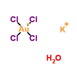 四氯金(III)酸钾水合物图片