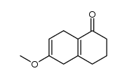 1,2,3,4,5,8-hexahydro-1-oxo-6-methoxynaphthalene Structure
