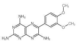 2,4,7-Pteridinetriamine,6-(3,4-dimethoxyphenyl)-结构式