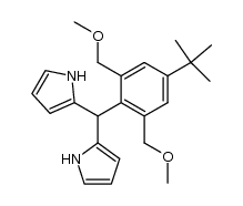 4-t-butyl-2,6-bis(methoxymethyl)phenyl-dipyrromethane Structure