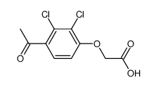 2-(4-acetyl-2,3-dichlorophenoxy)acetic acid结构式