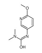 (8CI)-3-(6-甲氧基-3-吡啶)-1,1-二甲基-脲结构式