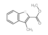 3-甲基苯并[b]噻吩-2-羧酸甲酯结构式