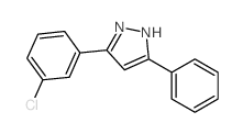 3-(3-chlorophenyl)-5-phenyl-1H-pyrazole Structure