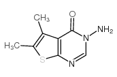 3-Amino-5,6-dimethyl-3H-thieno[2,3-d]pyrimidin-4-one Structure