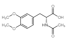 (R)-N-乙酰基-3,4-二甲氧基苯基丙氨酸酸结构式