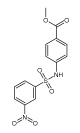 methyl 4-(3-nitrophenylsulfonamido)benzoate结构式