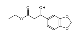 ethyl 3-(benzo[d][1,3]dioxol-5-yl)-3-hydroxypropanoate结构式
