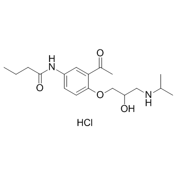 盐酸醋丁洛尔结构式