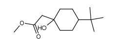 hydroxy-1 tertiobutyl-4 cyclohexane-acetate de methyle结构式