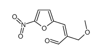 (E)-2-(methoxymethyl)-3-(5-nitrofuran-2-yl)prop-2-enal结构式