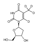 B-胸苷-D4结构式