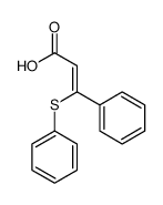 3-phenyl-3-phenylsulfanylprop-2-enoic acid Structure