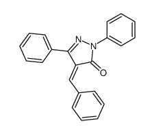 4-benzylidene-2,5-diphenylpyrazol-3-one Structure