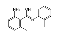 2-氨基-6-甲基-N-(邻甲苯基)苯甲酰胺结构式
