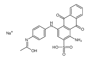 sodium,4-(4-acetamidoanilino)-1-amino-9,10-dioxoanthracene-2-sulfonic acid Structure
