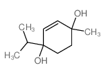 1-methyl-4-propan-2-yl-cyclohex-2-ene-1,4-diol结构式