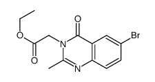 ethyl 2-(6-bromo-2-methyl-4-oxoquinazolin-3-yl)acetate Structure