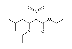 3-ethylamino-5-methyl-2-nitro-hexanoic acid ethyl ester结构式