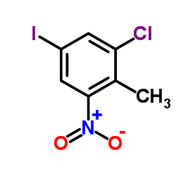 1-Chloro-5-iodo-2-methyl-3-nitrobenzene Structure
