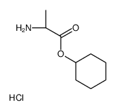 L-丙氨酸环己醇酯盐酸盐结构式
