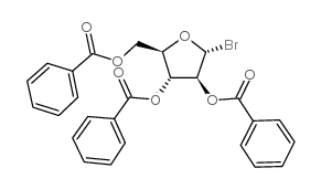 2,3,5-三-O-苯甲酰基-α-D-溴化阿拉伯呋喃糖结构式