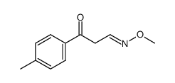3-oxo-3-p-tolylpropanal oxime methyl ether结构式