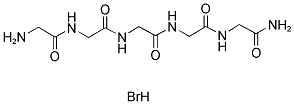 H-Gly-Gly-Gly-Gly-Gly-NH2 · HBr Structure