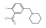 1-(4-氟-3-硝基苄基)哌啶结构式