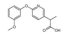 2-[6-(3-methoxy-phenoxy)-pyridin-3-yl]-propionic acid结构式