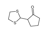 2-(1,3-dithiolan-2-yl)cyclopentan-1-one结构式