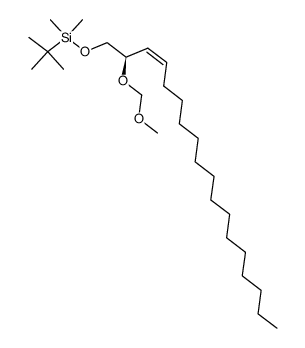 (2R,3Z)-1-(tert-butyldimethylsiloxy)-2-(methoxymethoxy)-3-octadecene结构式