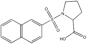(2S)-1-(2-萘基磺酰基)脯氨酸结构式