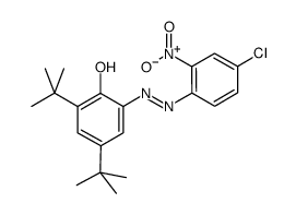 (6E)-2,4-ditert-butyl-6-[(4-chloro-2-nitrophenyl)hydrazinylidene]cyclohexa-2,4-dien-1-one Structure