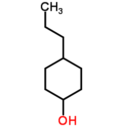 4-丙基环己醇(顺反异构体混和物)结构式