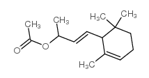 4-(2,6,6三甲基-1-环己烯-1-基)-3-丁烯-2-醇乙酸酯结构式
