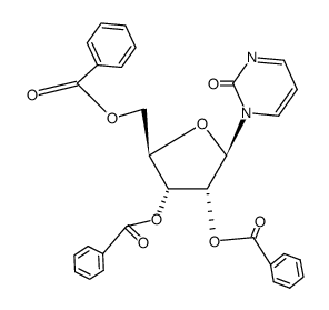 1-(2,3,5-tri-O-benzoyl-β-D-ribofuranosyl)-1,2-dihydropyrimidin-2-one Structure